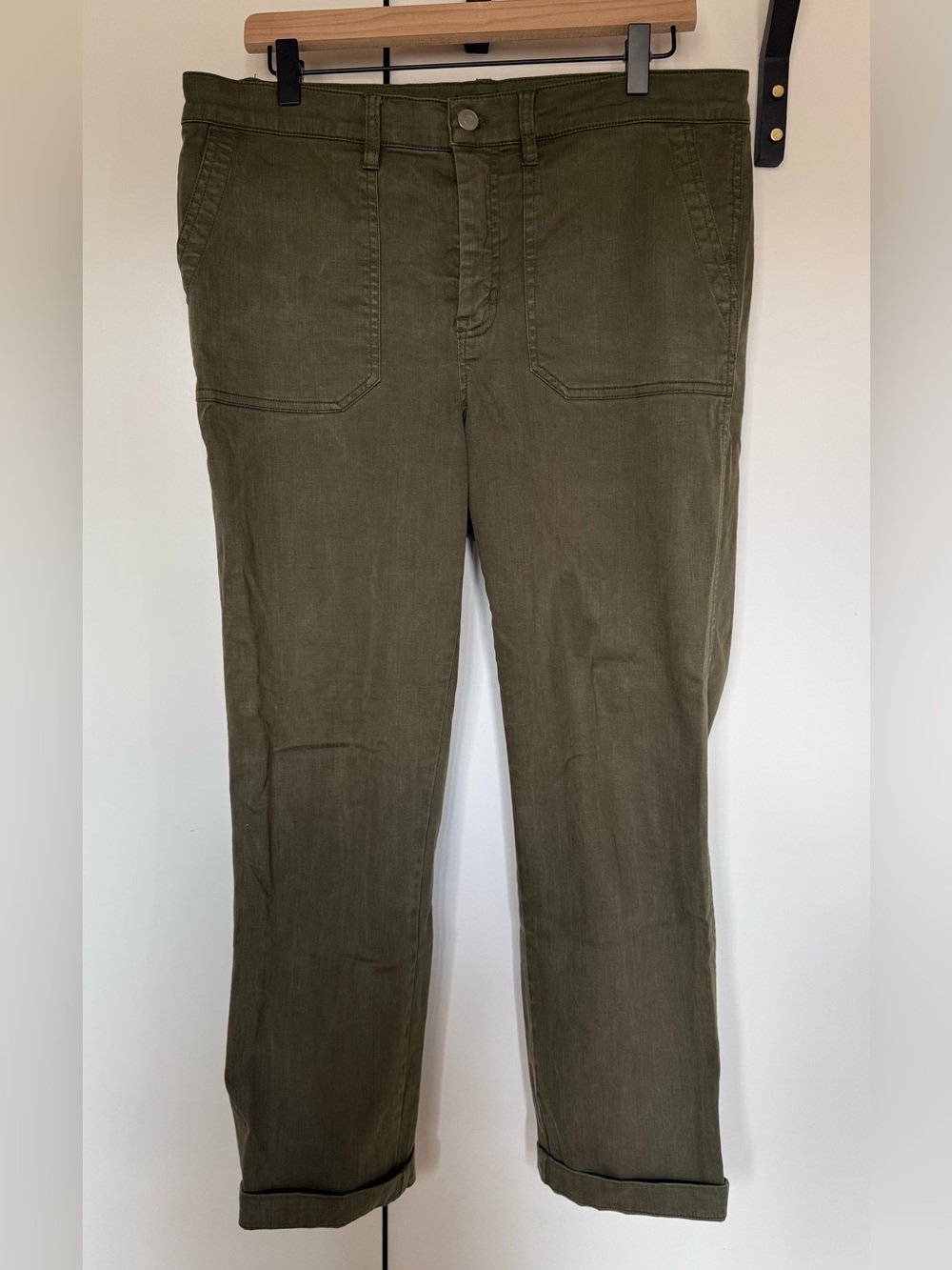J.Crew Vintage Straight Cargo Olive Green Pants